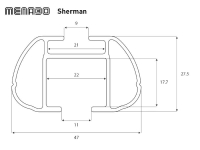 Střešní nosič Mazda 6 12/12-09/12 Kombi, Typ GJ, Menabo Sherman