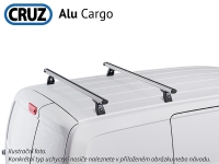 Střešní nosič Peugeot Expert 07-16, CRUZ ALU Cargo