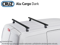 Střešní nosič Peugeot Expert 07-16, CRUZ ALU Cargo Dark