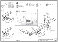 Tažné zařízení Toyota Avensis sedan+5dv. 2009-, odnímatelný bajonet, Galia