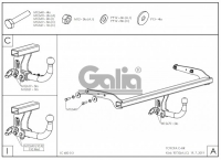 Tažné zařízení Toyota C-HR 2017-2019 , bajonet, Galia