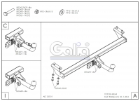 Tažné zařízení Toyota RAV 4 2000-2006 , odnímatelný bajonet, Galia