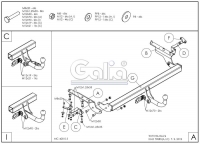 Tažné zařízení Toyota RAV 4 2006-2013 , odnímatelný bajonet, Galia